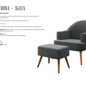 Poltrona Ágata