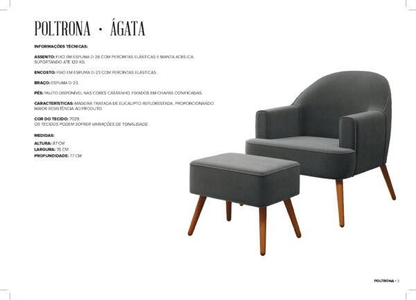 Poltrona Ágata